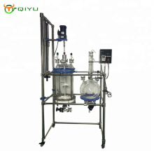 20L Lab Equipment Crystallization Reactor Filter Glass Reactor  manufacture With Collecting Bottle